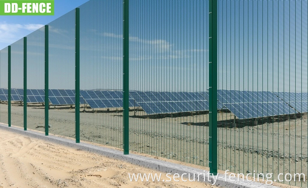 China BS1722-14 358 Weld Wire Mesh Anti Climb Security Fence for Industrial Factory Telecom Energy Power Substation
